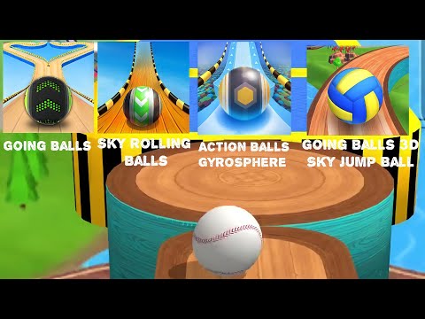Going Balls VS Action Ball VS Sky Rolling Balls Vs Going Balls 3D Sky Jump Ball Pro Gameplay
