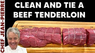 How To Clean and Tie a Beef Tenderloin like a PRO | Chef Jean-Pierre