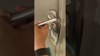 unlock and lock the main door double lock type