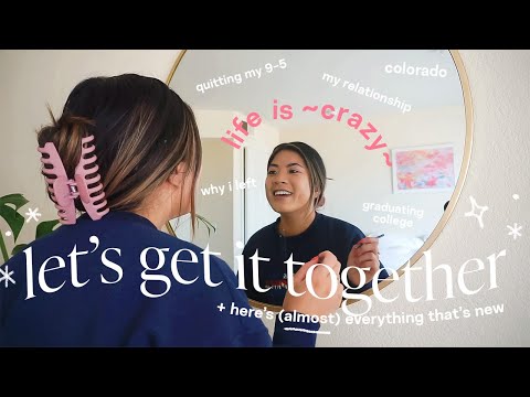 attempting to be productive and get my life together while i catch you up on all the changes✨