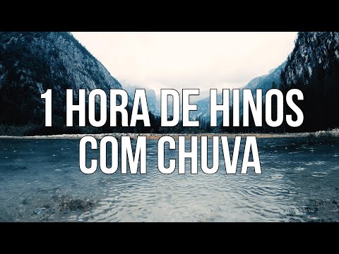 1 Hora De Músicas e Hinos Evangélicos Com Piano e Chuva | Instrumental Gospel Worship | Soaking