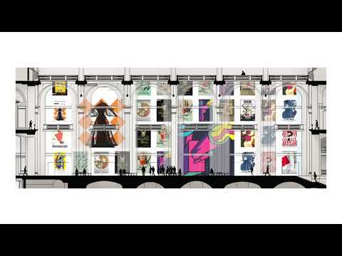 Scénographie visuelle de la Mémoire du Musée des Arts Décoratifs.