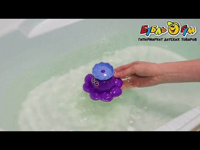 Игрушка для ванны Sunlike брызгалка Осьминог с 18мес - видео