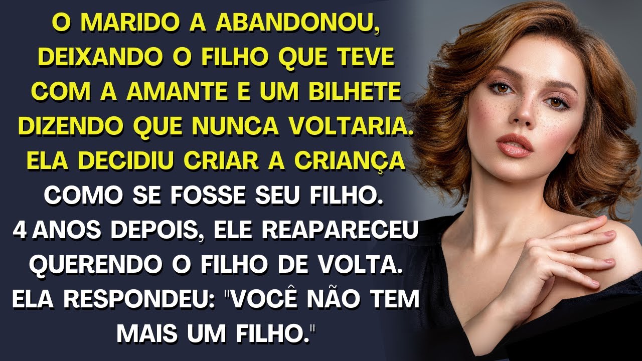 Meu marido me abandonou, deixando o filho que teve com a amante e um bilhete dizendo que ...