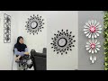 Ide Kreatif Hiasan Dinding Dari Sendok Plastik Dan Kardus Bekas DIY Plastic Spoons