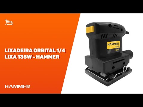 Lixadeira Orbital 1/4 Lixa 135W  - Video