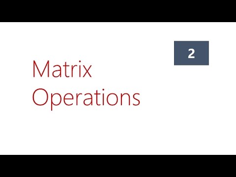 Matlab Basic Matrix Operations Tutorial 2