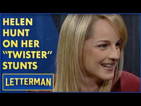 Helen Hunt On Doing Stunts For "Twister" | Letterman