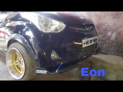 Eon Hyundai Custom, Modified installed 15"Alloy, Fender Flares, Bumper Kit, HKS Exhaust, Aizawl🇮🇳