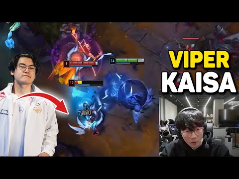 HLE Viper Stream Kaisa Destroy T1 Gumayusi Ezreal Engsub
