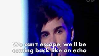 Eric Saade - Echo live at Nyhetsmorgon (w/ lyrics) Full Song