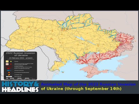 Animated Map of the 2022 Russian Invasion of Ukraine through September 14th