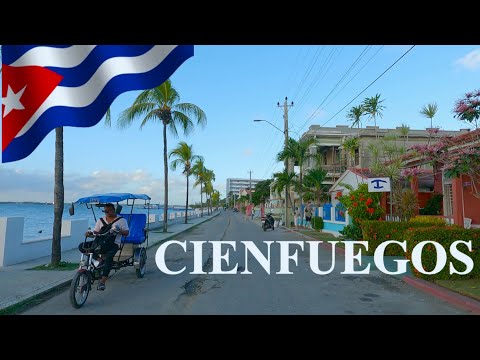 DRIVING in CIENFUEGOS, Cienfuegos Province, CUBA I 4K 60fps