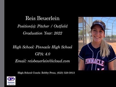 Reis Beuerlein Softball Skills Video - 2022 Pitcher OF