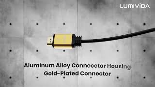 LUMIVIDA High Speed Male to Male HDMI Cable (LV-HM20-19—1M/3.3FT+2M/6.6FT+3M/9.8FT)