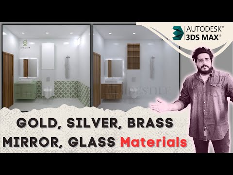How to Make Materials in 3ds Max V Ray || GOLD SILVER BRASS MIRROR GLASS DeepakVerma dp