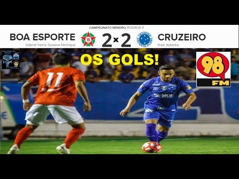 BOA ESPORTE 2 x 2 CRUZEIRO & Bom Humor 98 FM Em breve os Melhores Momentos Mineiro 2019 4ª Rodada