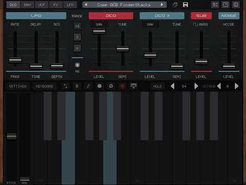Audiokit Synth One J6 Sound Demo Part1