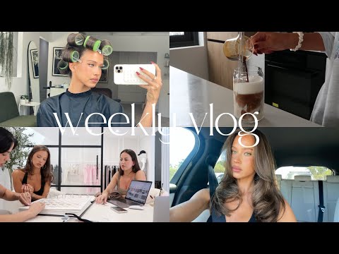 weekly vlog: chill week at home, chats, cut my hair & meetings