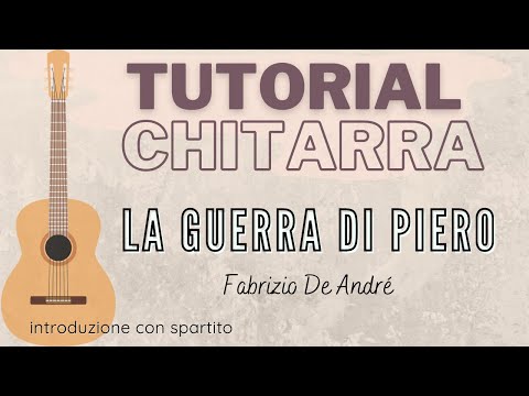 CHITARRA | la guerra di Piero (Fabrizio De André) introduzione chitarra