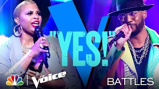 Dana Monique vs. Devan Blake Jones - Ariana Grande &amp; Justin Bieber &quot;Stuck with U&quot; - Voice Battles