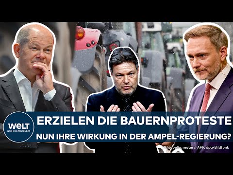 AMPEL WILL LANDWIRTE ENTLASTEN: SPD, FDP und Grüne reagieren auf Bauern-Proteste