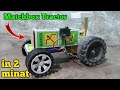 How To Make A Mini Matchbox Tractor With Trolley At Home Matchbox Tractor Using DC Motor