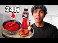I M Eating Nothing But RED FOOD For 24 Hours ️ Yow Mohi
