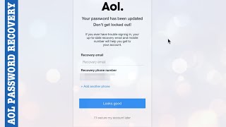 How to Reset/Recover Forgotten AOL Mail Account Password?