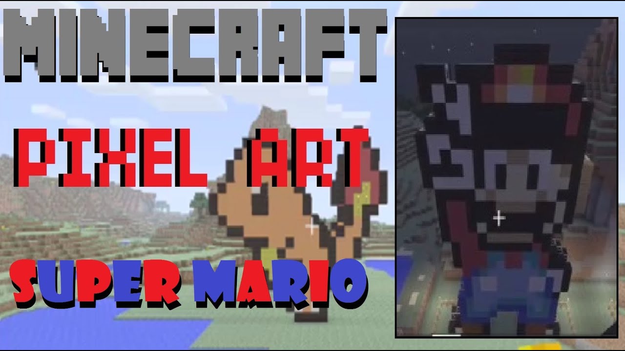 Minecraft Pixel Art : Super Mario Tutorial