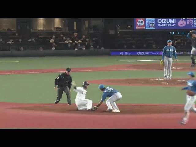 【8回裏】ファイターズ・田宮裕涼 三振ゲッツーで投手を援護!! 2022年5月6日 埼玉西武ライオンズ 対 北海道日本ハムファイターズ