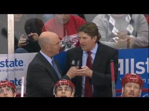 Mike Babcock Drops Science and Tries to educate Pierre Mcguire on the importance of being Heavy