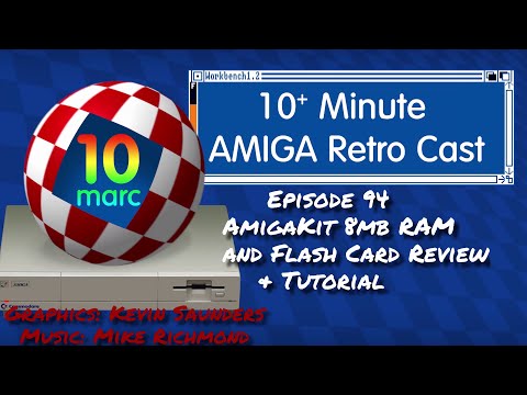 AmigaKit 8MB RAM & Flash ROM card for the A1200 Review - Episode 94