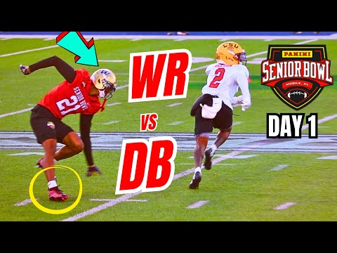 Ankle Breaker: WR vs DB 1-on-1 Senior Bowl Practice Day 1