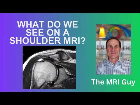 What do we see on a shoulder MRI?
