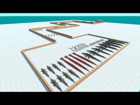 Reptiles Rescue Pteranodon from Modern Mammals Maze   Animal Revolt Battle Simulator