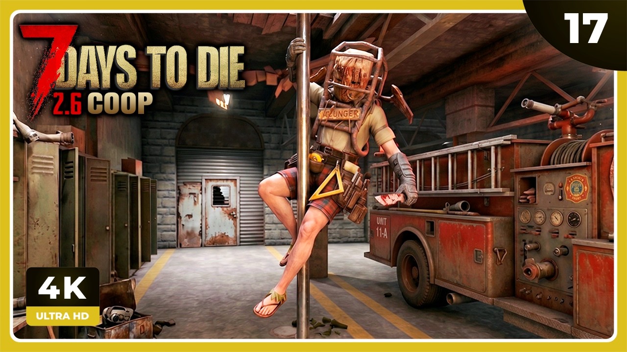 7D2D #17 | ESTACIÓN DE BOMBEROS | 7 DAYS TO DIE Gameplay Español