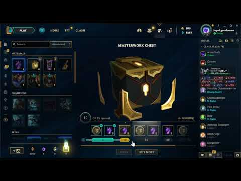 3 Masterwork chest opening! | 10$ hextech crafting league of legends