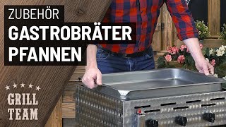 Gastrobräter-Pfannen | 3 Materialausführungen (1er bis 6er Breite) | Vorstellung & Test