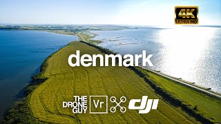 Denmark 4K in Fyn, Funen, Klitmoller, Feggesund. DJI Cinematic Drone Video in Denmark. Calming Music In A Breathtaking Landscape.