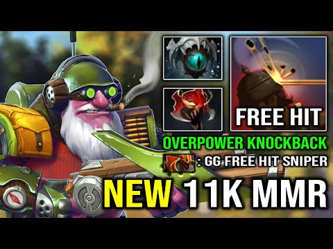 NEW 11K MMR Sniper 100% Free Hit Knockback with Triple Wraith Band Max ATK Range Dota 2