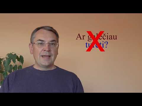 LITHUANIAN LESSON 145 - TO LET, TO HAVE - Leisti, turėti