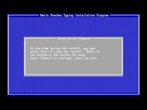 Let's Play 30 Years of Mario Bonus - Mario Teaches Typing Install