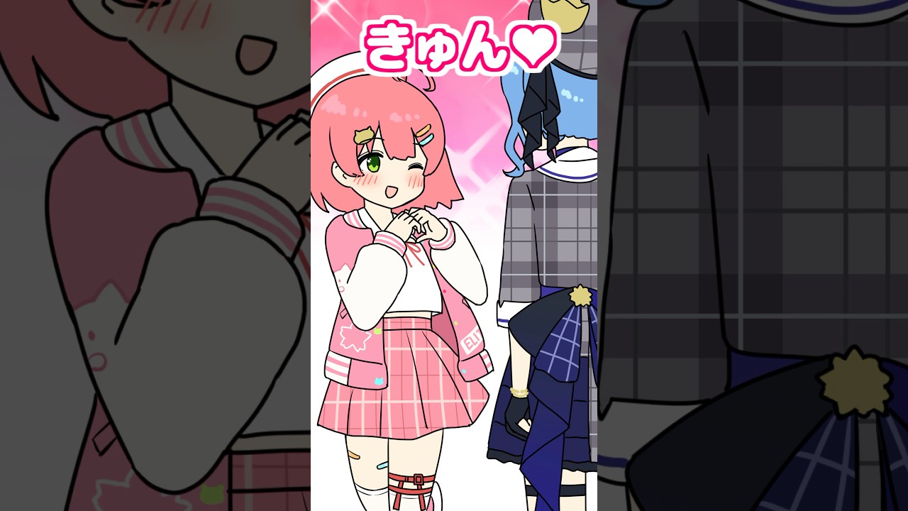 【手描き】すいちゃんが「みこきゅん」を食らった反応www #ホロライブ #白上フブキ #さくらみこ #星街すいせい