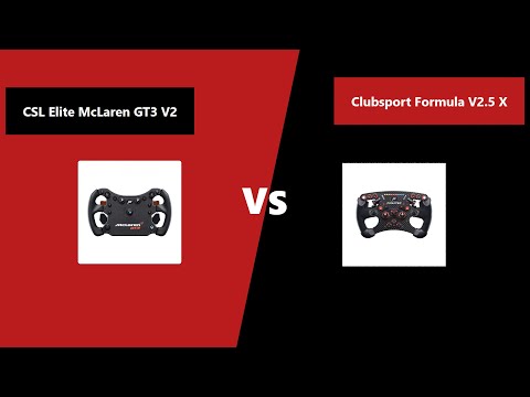 Fanatec CSL Elite McLaren GT3 V2 vs Clubsport Formula V2.5 X | Technical Specifications