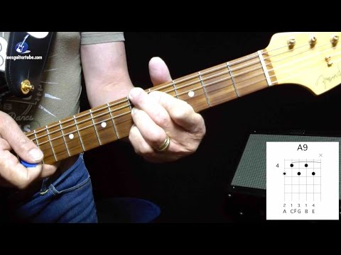 Wunderbarer 9er-Akkord für die I. Stufe der Blueskadenz