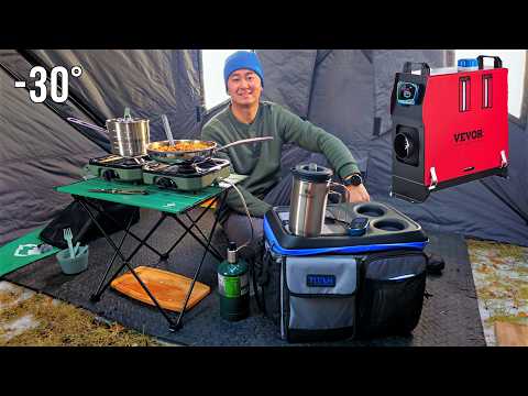 Testing Vevor Diesel Heater &amp; Portable Winter Camp Kitchen | Spicy Venison Mapo Tofu