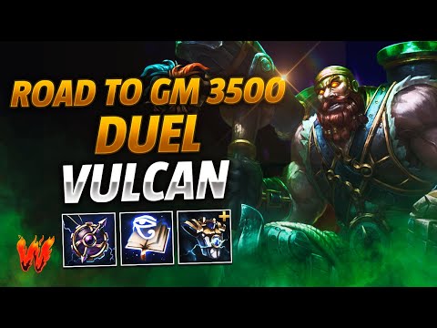 VULCAN, COMBOS NON STOP - Warchi - Smite Duel Road to GM 3500