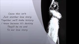 Mariah Carey- Love Story Lyrics On Screen