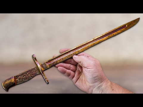 Rusty WW2 Knife- M1924 Mauser Bayonet Restoration